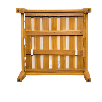 4-Piece Patio Furniture Set, Outdoor Furniture with coffee table, Patio Conversation Set Deep Seating with Thick Cushion for Backyard Porch Balcony,Teak finish