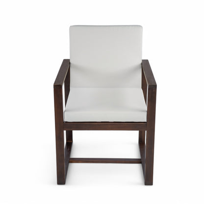 Patio Dining Set Outdoor Dining Table and Chair Set with and Removable Cushions for Patio, Backyard, Garden, Dark Brown