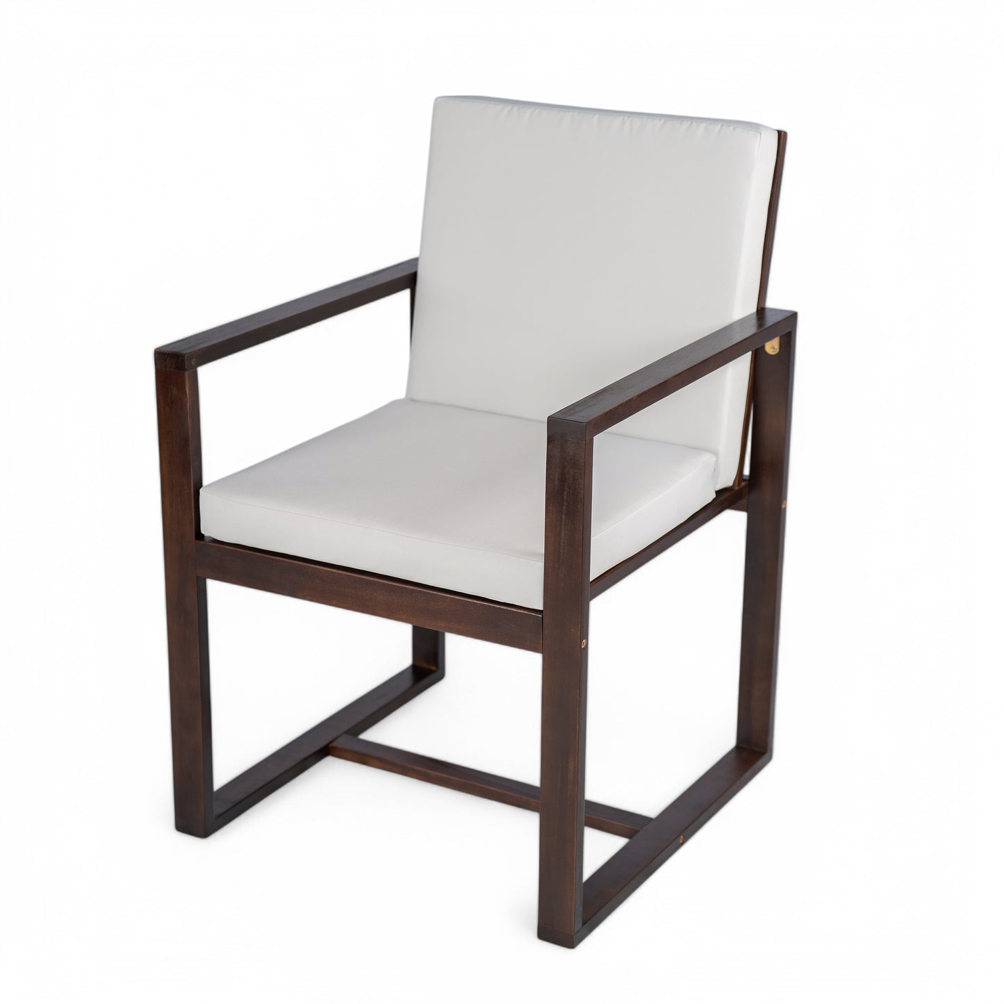 Patio Dining Set Outdoor Dining Table and Chair Set with and Removable Cushions for Patio, Backyard, Garden, Dark Brown