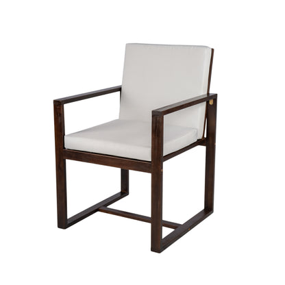 Patio Dining Set Outdoor Dining Table and Chair Set with and Removable Cushions for Patio, Backyard, Garden, Dark Brown