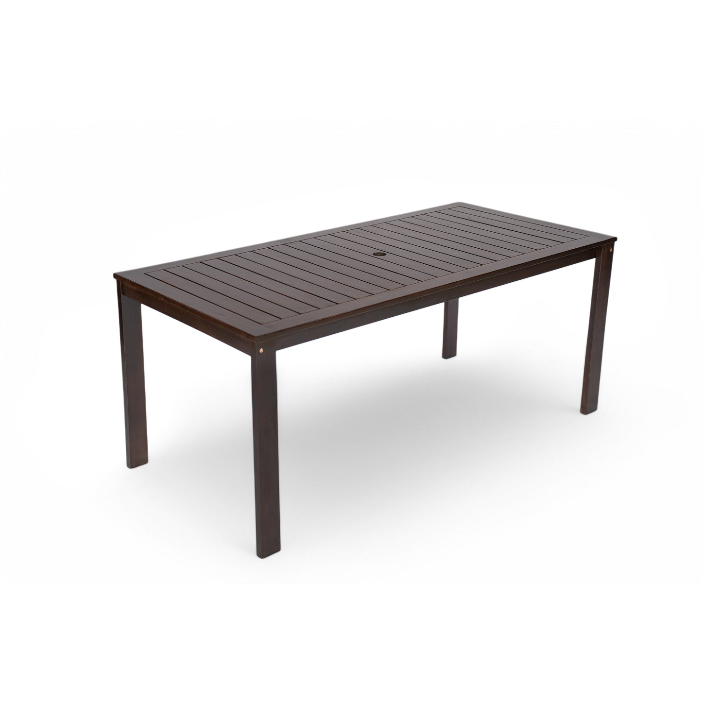 Patio Dining Set Outdoor Dining Table and Chair Set with and Removable Cushions for Patio, Backyard, Garden, Dark Brown