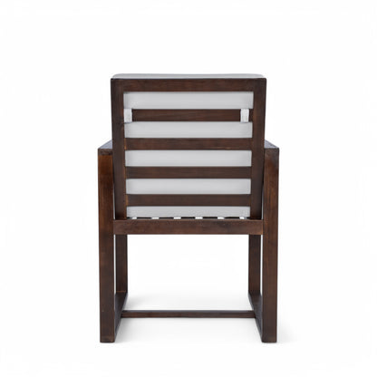 Patio Dining Set Outdoor Dining Table and Chair Set with and Removable Cushions for Patio, Backyard, Garden, Dark Brown