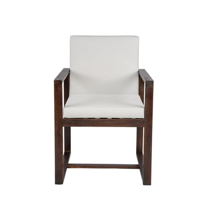 Patio Dining Set Outdoor Dining Table and Chair Set with and Removable Cushions for Patio, Backyard, Garden, Dark Brown