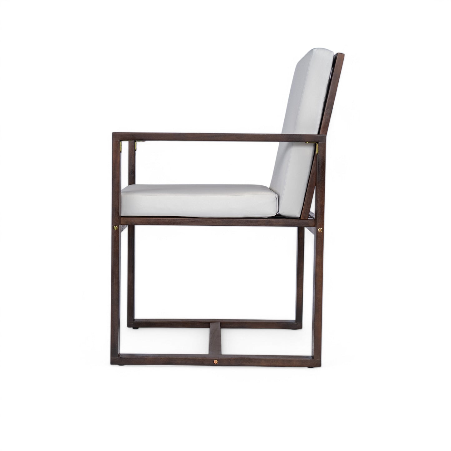 Patio Dining Set Outdoor Dining Table and Chair Set with and Removable Cushions for Patio, Backyard, Garden, Dark Brown
