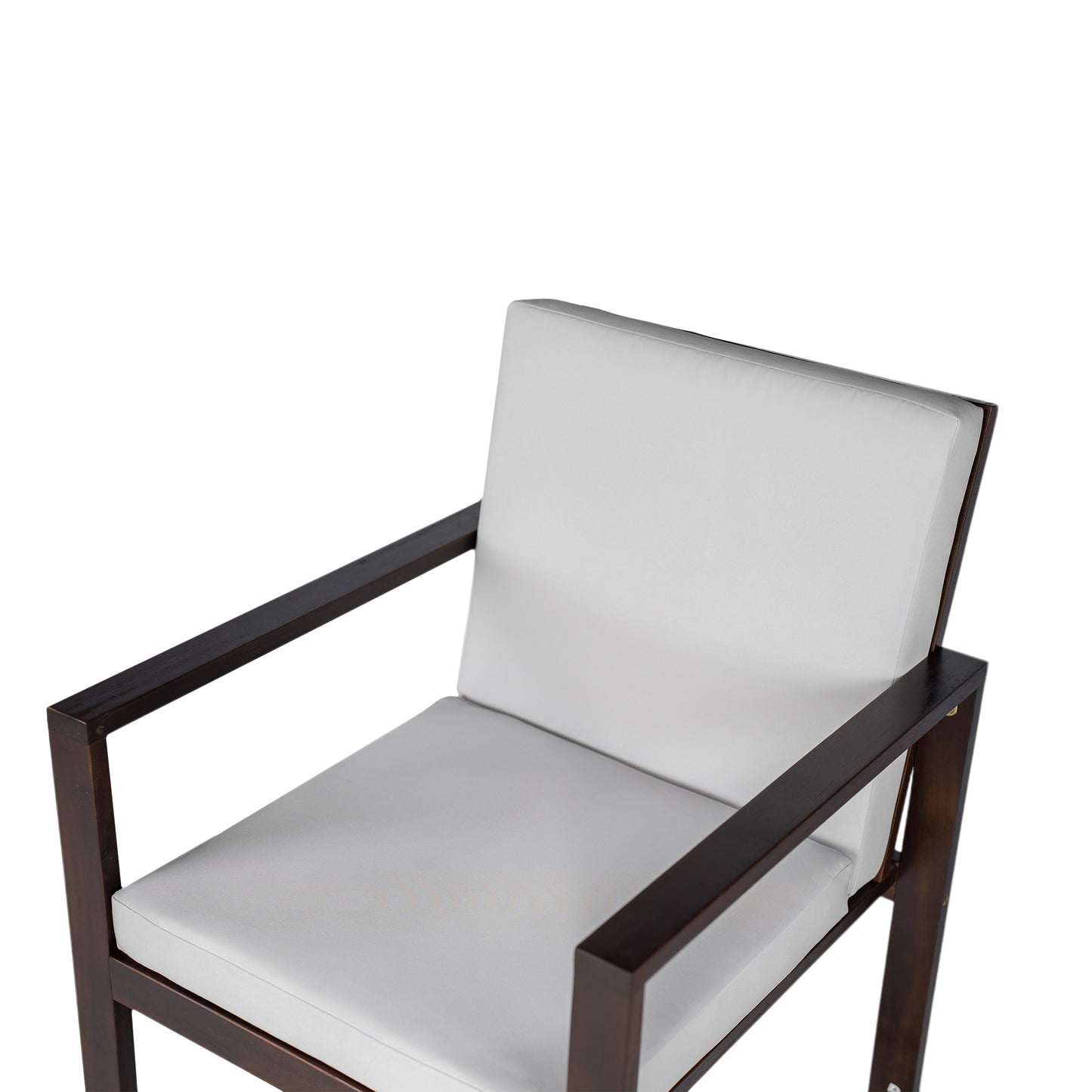 Patio Dining Set Outdoor Dining Table and Chair Set with and Removable Cushions for Patio, Backyard, Garden, Dark Brown