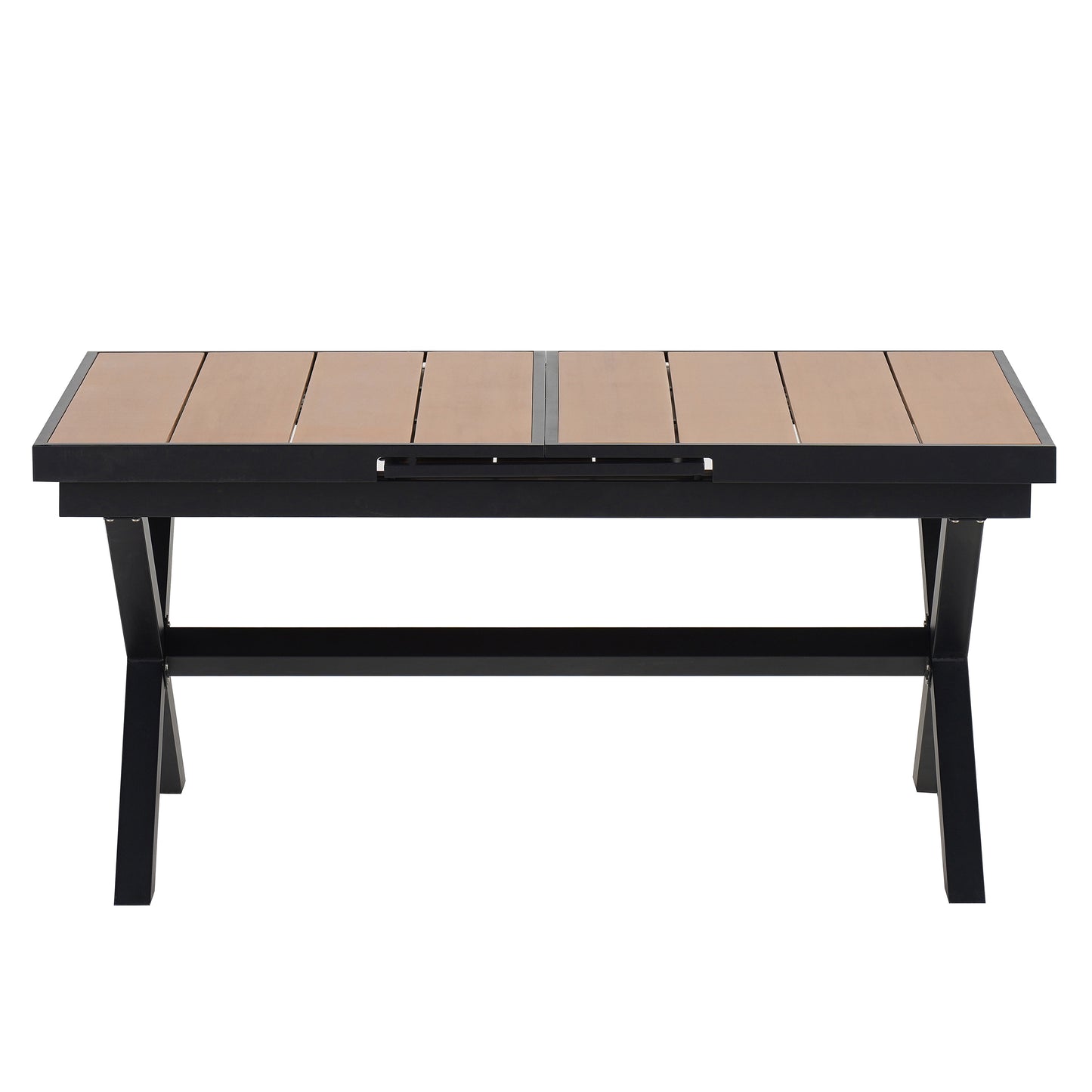 Experience Outdoor Dining Freedom with a Flexible Set Including Six Chairs and a Table that Extends from 62.9 to 82.6 Inches for Personalized Arrangements