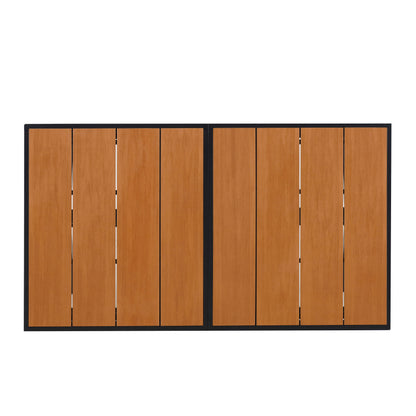 Experience Outdoor Dining Freedom with a Flexible Set Including Six Chairs and a Table that Extends from 62.9 to 82.6 Inches for Personalized Arrangements