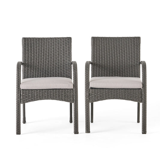 WICKER DINING CHAIR [SET OF 2 PCS]