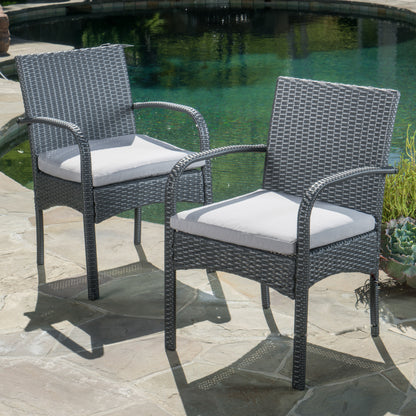 WICKER DINING CHAIR [SET OF 2 PCS]