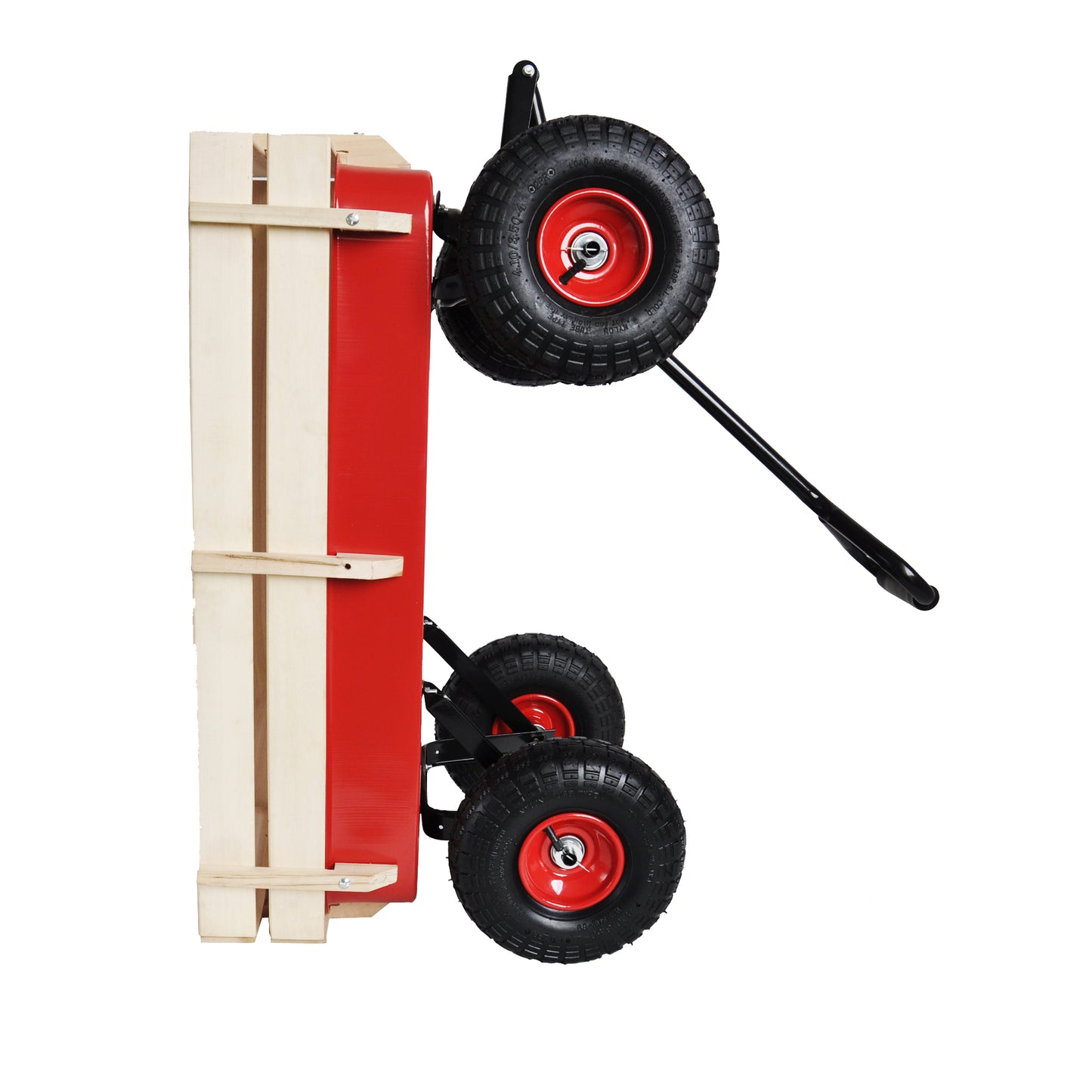 outdoor sport wagon tools cart wooden side panels air tires Wagon