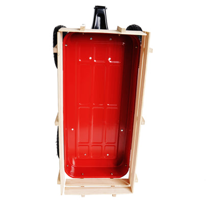 outdoor sport wagon tools cart wooden side panels air tires Wagon