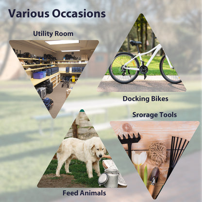 10' x 10' Metal Storage Shed for Ourdoor, Steel Yard Shed with Design of Lockable Doors, Utility and Tool Storage for Garden, Backyard, Patio, Outside use