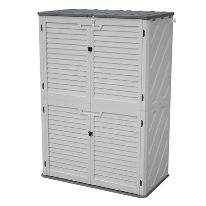 Rust Proof Resin Garden Equipment Storage - Weatherproof, Spacious, UV Resistant Material, Non-Partitioned