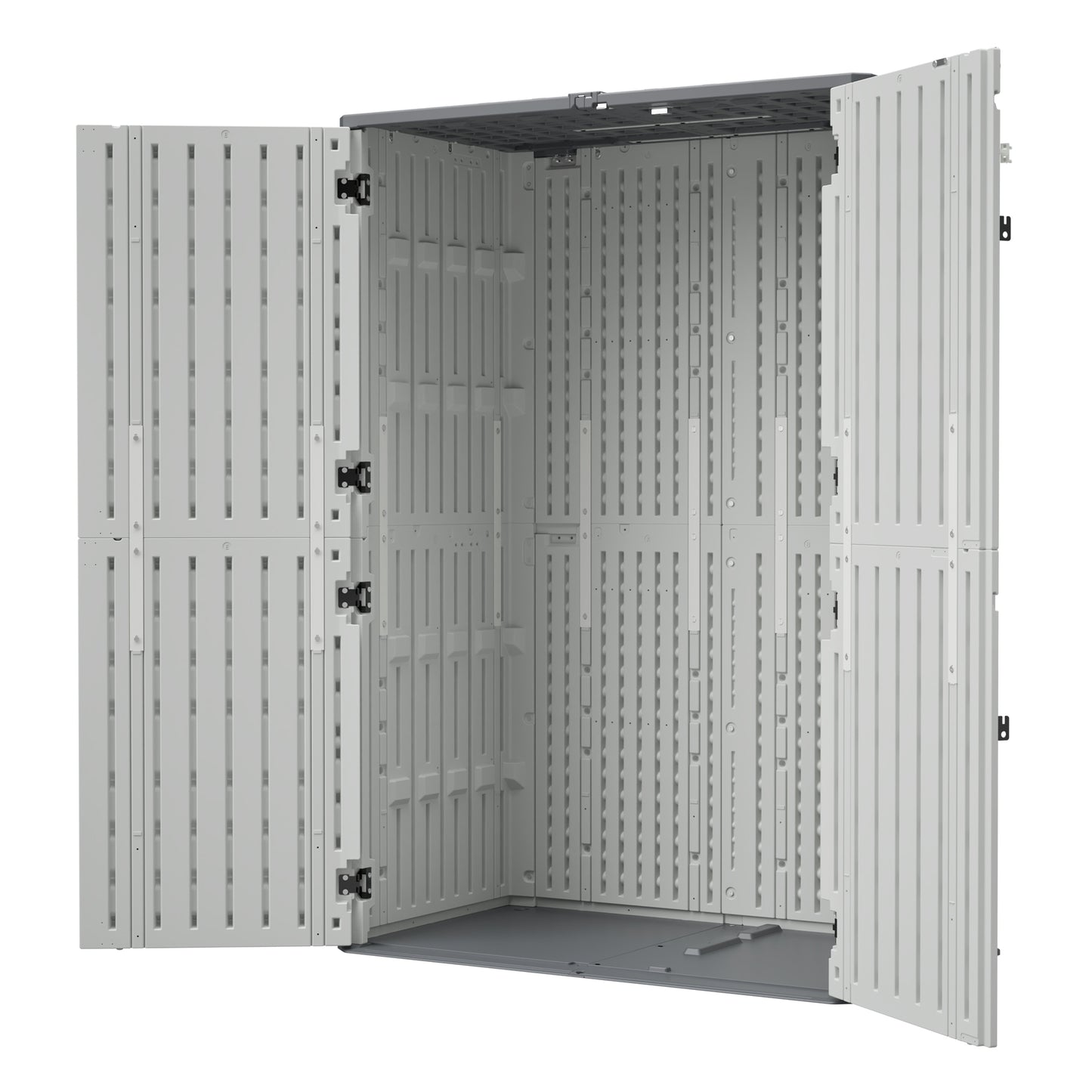 Rust Proof Resin Garden Equipment Storage - Weatherproof, Spacious, UV Resistant Material, Non-Partitioned