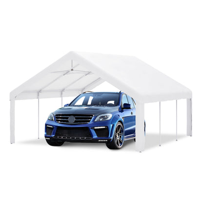20x20 FT Event Shelter with Detachable Sides and Carport Capability - Equipped with Storage Solutions for Various Outdoor Occasions