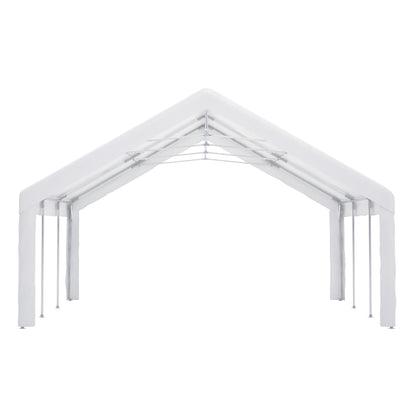 20x20 FT Event Shelter with Detachable Sides and Carport Capability - Equipped with Storage Solutions for Various Outdoor Occasions