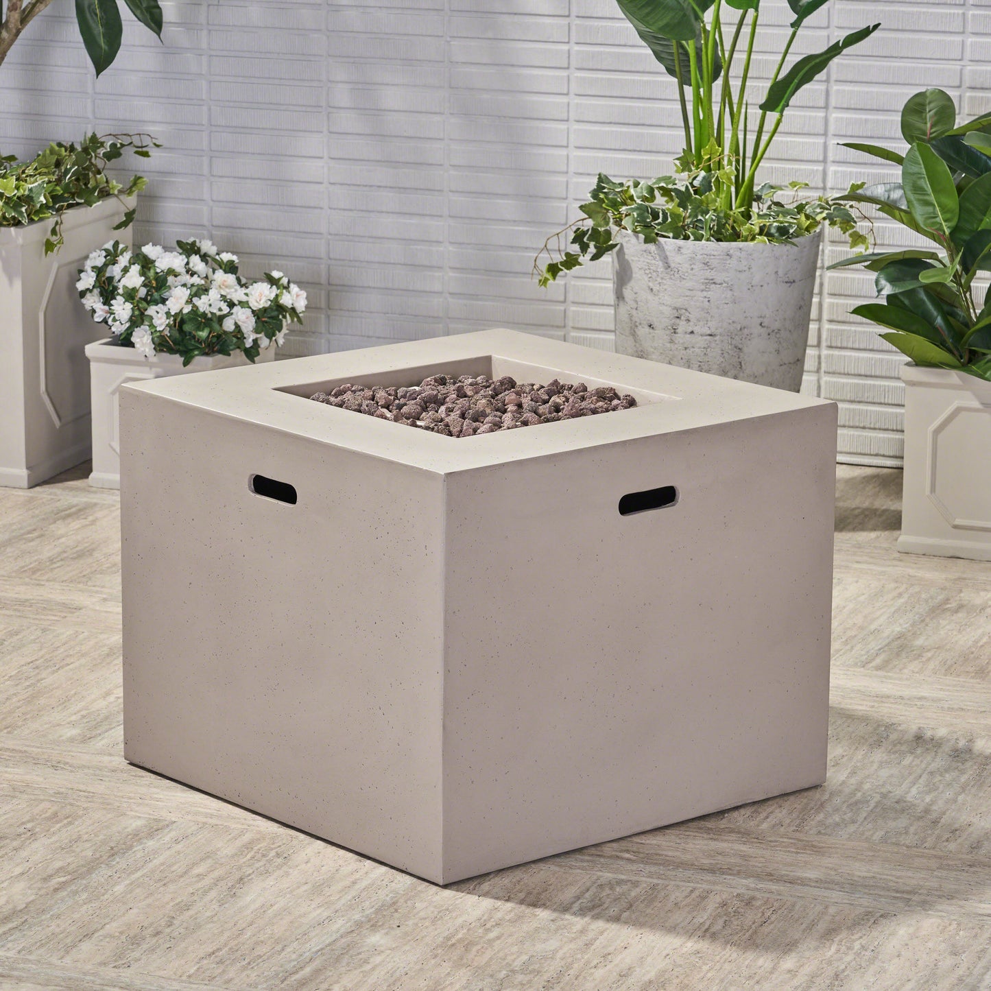 AIDAN 31" SQUARE FIRE PIT - 40,000 BTU