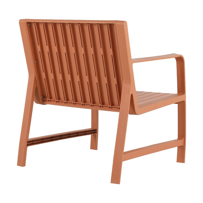 2-Piece Indoor/Outdoor Furniture set 1 Chairs & 1 Coffee Tables Waterproof PP Material- Easy Assembly Patio Conversation Set