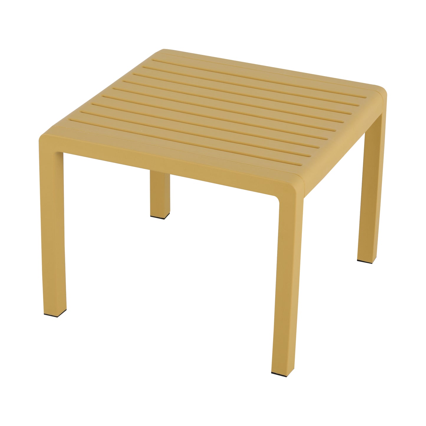 2-Piece Indoor/Outdoor Furniture set 1 Chairs & 1 Coffee Tables Waterproof PP Material - Easy Assembly Patio Conversation Set (Yellow)