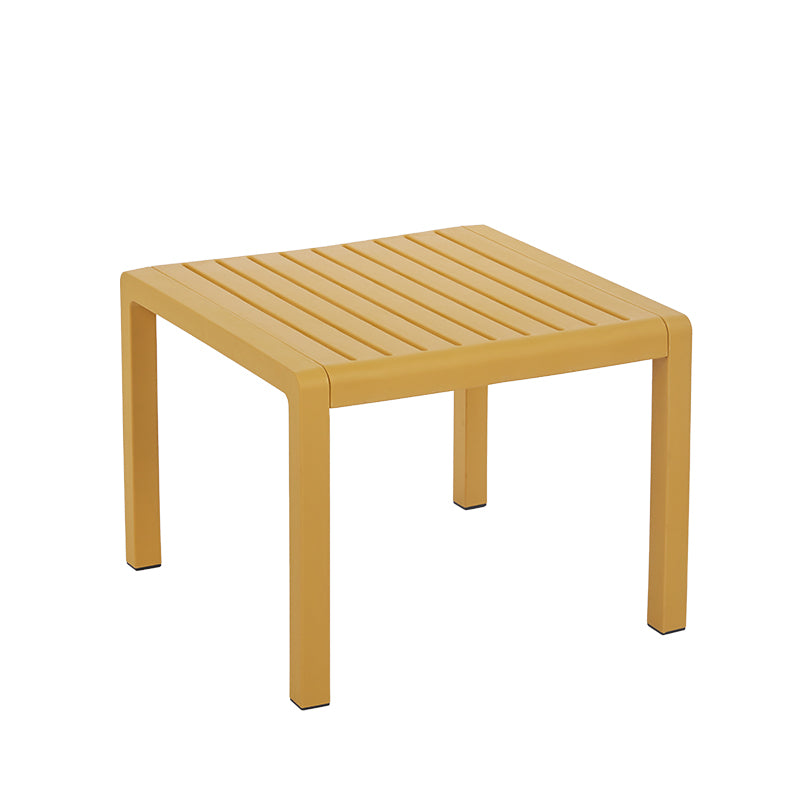 2-Piece Indoor/Outdoor Furniture set 1 Chairs & 1 Coffee Tables Waterproof PP Material - Easy Assembly Patio Conversation Set (Yellow)