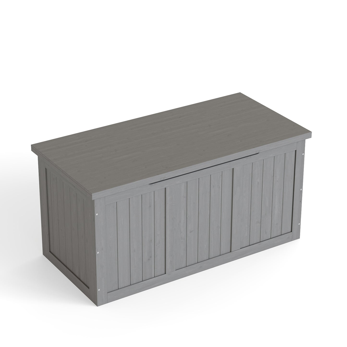 67 Gallon Outdoor Wooden Deck Box Solid Wood Storage Box Seat & Table Top for Patio Furniture Cushions, Pool Toys & Garden Tools