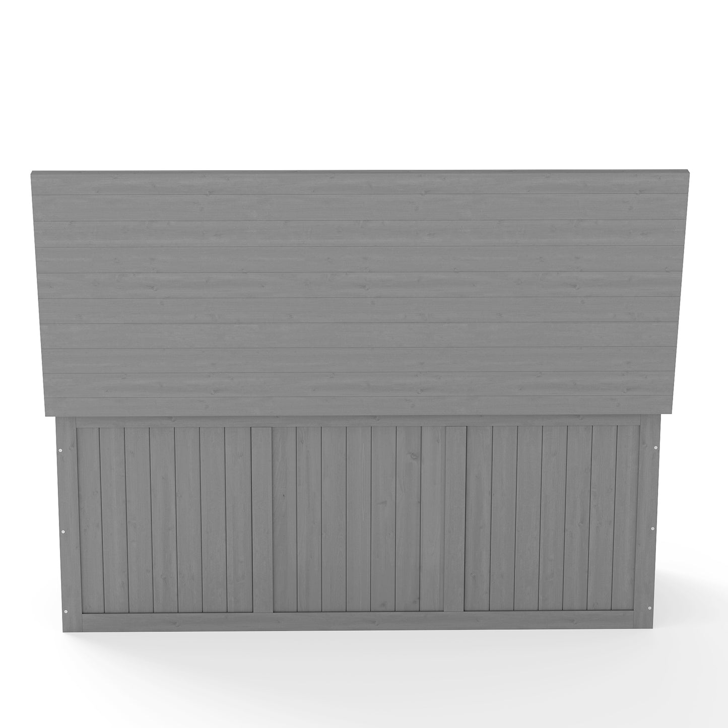 112 Gallon Outdoor Wooden Deck Box Solid Wood Storage Box Seat & Table Top for Patio Furniture Cushions, Pool Toys & Garden Tools