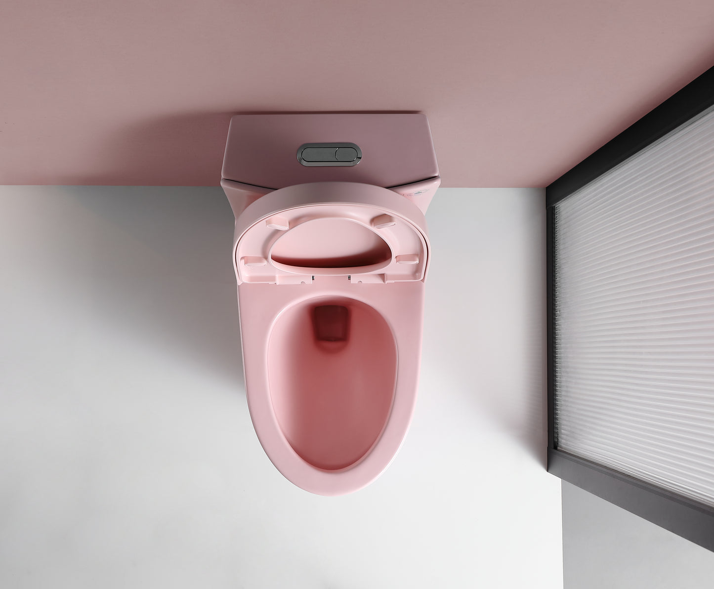 1.1/1.60 GPF Dual-Flush One Piece Toilet, Water-Saving Elongated Comfort Height Floor Mounted, Soft Close 1000 Gram Map Flushing Score Toilet, Rose 24T01-RS