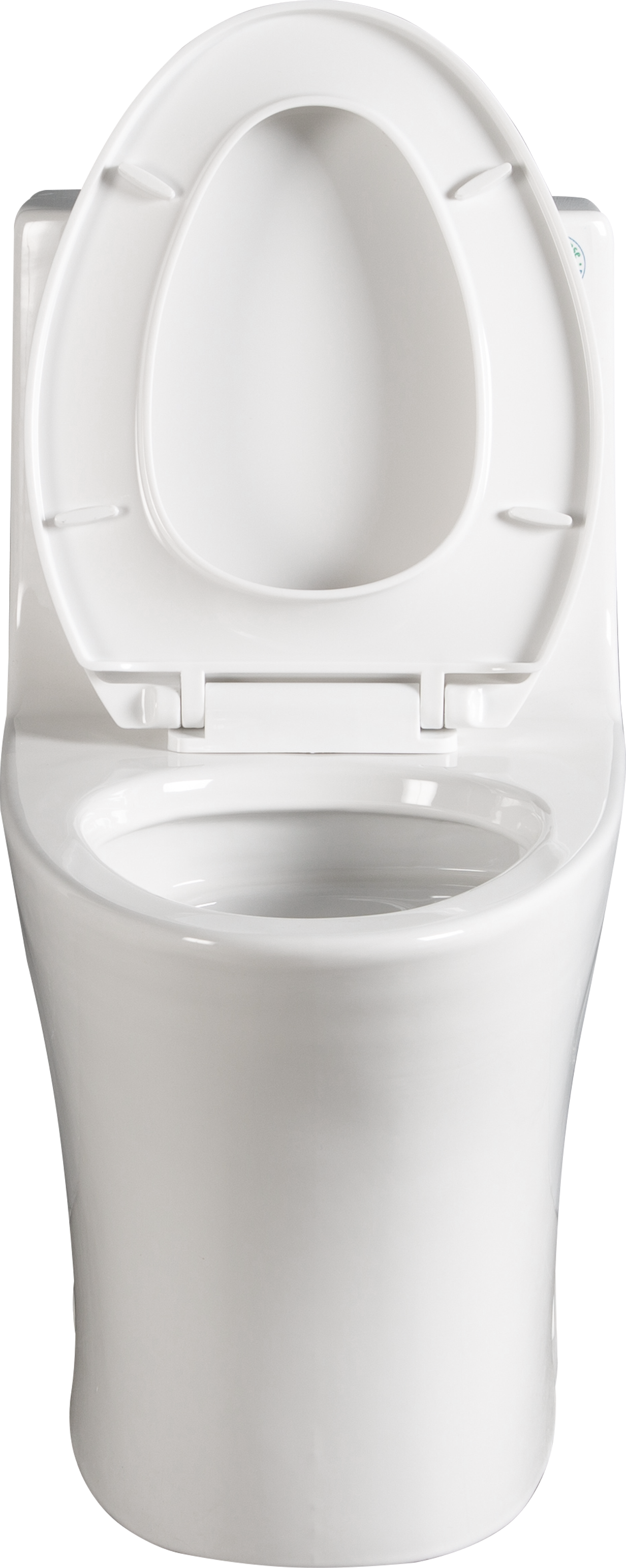 1.1/1.60 GPF Dual-Flush One Piece Toilet, Water-Saving Elongated Comfort Height Floor Mounted, Soft Closing Seat, 1000 Gram Map Flushing Score Toilet, Glossy White GF-24T02-GW