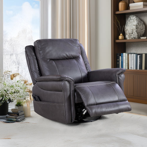 Liyasi OKIN Motor Rocking and 240 Degree Swivel Single Sofa Seat recliner Chair Infinite Position