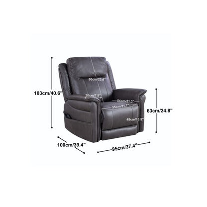 Liyasi OKIN Motor Rocking and 240 Degree Swivel Single Sofa Seat recliner Chair Infinite Position