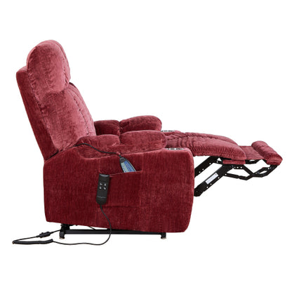 Liyasi Dual OKIN Motor Power Lift Recliner Chair for Elderly Infinite Position Lay Flat 180° Recliner with Heat Massage