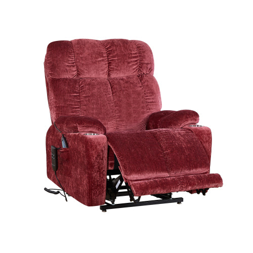 Liyasi Dual OKIN Motor Power Lift Recliner Chair for Elderly Infinite Position Lay Flat 180° Recliner with Heat Massage