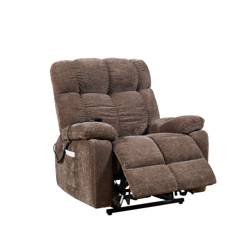 Liyasi Dual OKIN Motor Power Lift Recliner Chair for Elderly Infinite Position Lay Flat 180° Recliner with Heat Massage