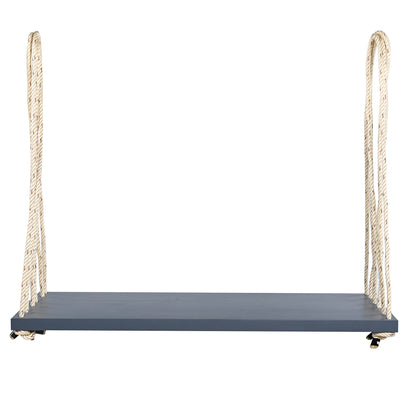 TOPMAX Patio Wooden Swing Chair, Hanging Porch Swing Bench with Cushion&Pillows, 10.8Ft Hemp Ropes for Garden,Backyard, Lawn,Gray