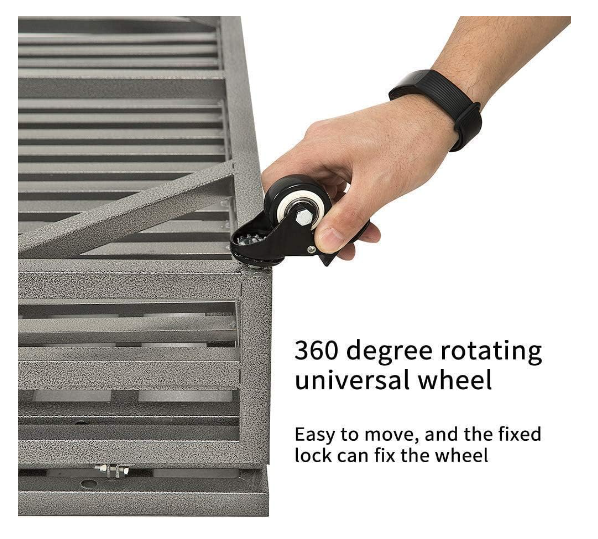 Heavy Duty Dog Cage pet Crate with Roof & window on roof