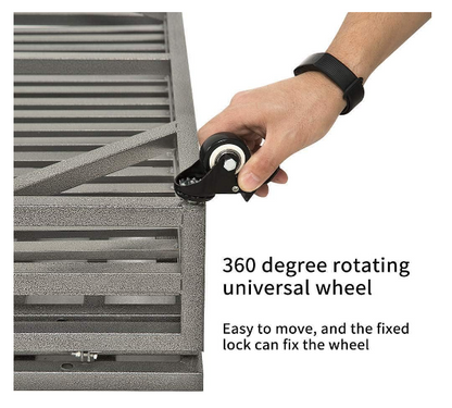 Heavy Duty Dog Cage pet Crate with Roof & window on roof
