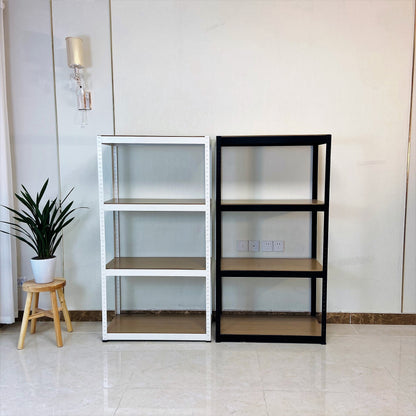 Storage Rack Shelving Unit Storage Shelf Steel Garage Utility Rack 4-Shelf Adjustable Shelves Heavy Duty Display Stand for Books, Kitchenware, Tools Boltless Assembly