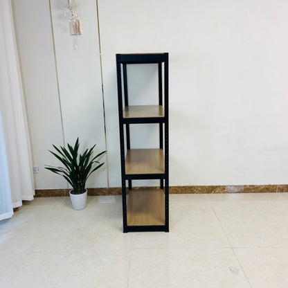 Storage Rack Shelving Unit Storage Shelf Steel Garage Utility Rack 4-Shelf Adjustable Shelves Heavy Duty Display Stand for Books, Kitchenware, Tools Boltless Assembly