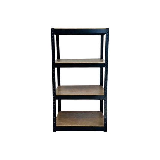Storage Shelves -  4 Tier Adjustable Garage Storage Shelving, Heavy Duty Metal Storage Utility Rack Shelf Unit for Warehouse Pantry Closet Kitchen, 23.6" x 15.7" x 47.2", Black