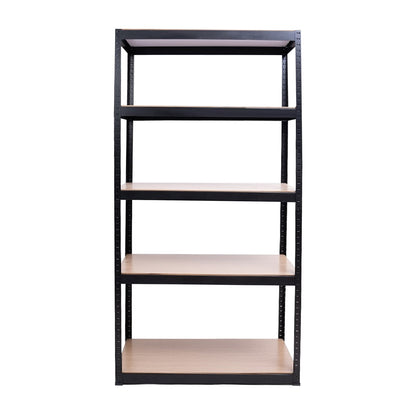 Storage Shelves - 5 Tier Adjustable Garage Storage Shelving, Heavy Duty Metal Storage Utility Rack Shelf Unit for Warehouse Pantry Closet Kitchen, 35.4" x 15.7" x 70.8", Black