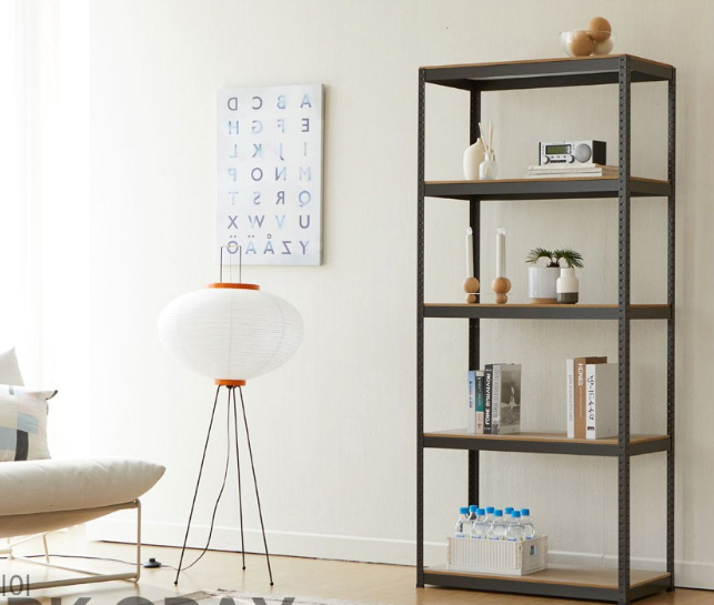 Storage Shelves - 5 Tier Adjustable Garage Storage Shelving, Heavy Duty Metal Storage Utility Rack Shelf Unit for Warehouse Pantry Closet Kitchen, 35.4" x 15.7" x 70.8", Black