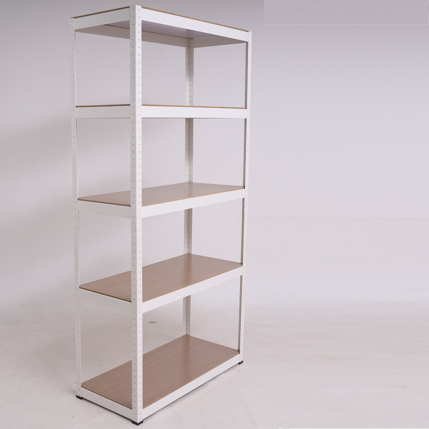 Storage Shelves -  5 Tier Adjustable Garage Storage Shelving, Heavy Duty Metal Storage Utility Rack Shelf Unit for Warehouse Pantry Closet Kitchen, 23.6" x 15.7" x 47.2", White