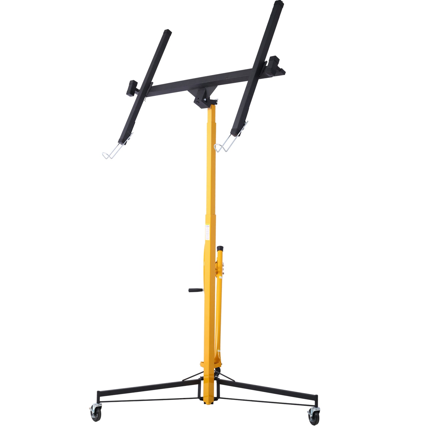 Drywall Lift Panel 11' Lift Drywall Panel Hoist Jack Lifter, BLACK+YELLOW