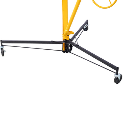 Drywall Lift Panel 11' Lift Drywall Panel Hoist Jack Lifter, BLACK+YELLOW