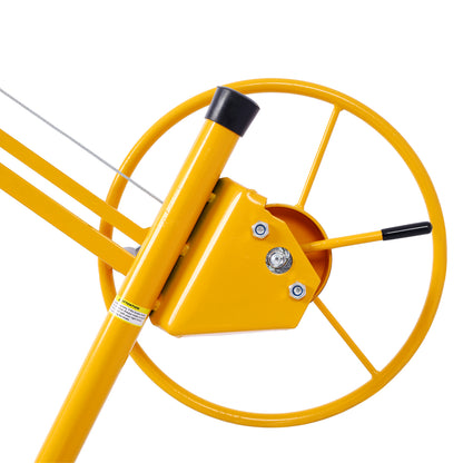 Drywall Lift Panel 11' Lift Drywall Panel Hoist Jack Lifter, BLACK+YELLOW