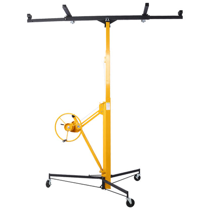Drywall Lift Panel 11' Lift Drywall Panel Hoist Jack Lifter, BLACK+YELLOW
