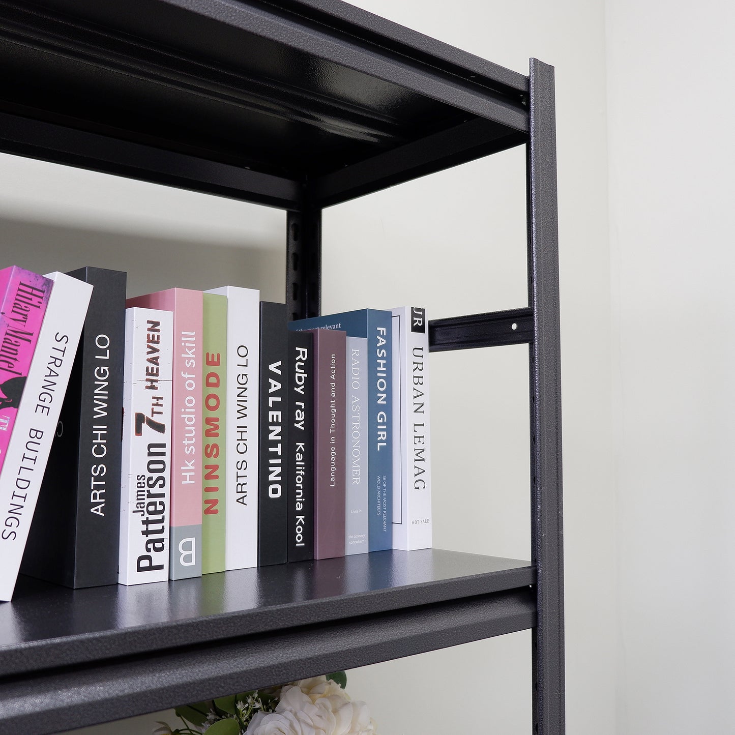 Storage Shelves 5 Tier Heavy Duty Metal Shelving Unit Adjustable Shelving Units and Storage Rack Kitchen Garage Shelf H72 * W47.2 * D23.6
