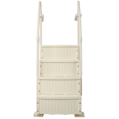 Pool Ladder Heavy-Duty 4 Safety Step for Above Ground Pools Stair Entry System with Handrails 400lbs