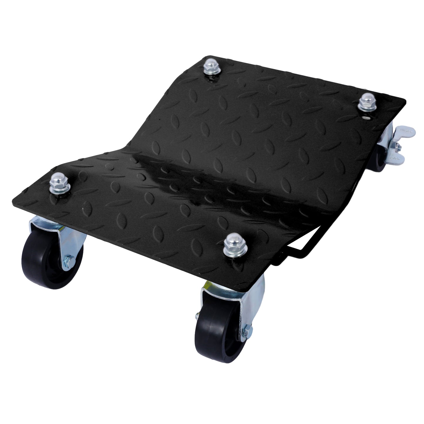 Car Dolly, Heavy Duty Wheel Dolly,4 Tire Wheel Dolly Car Stakes 6000lbs Capacity,Black