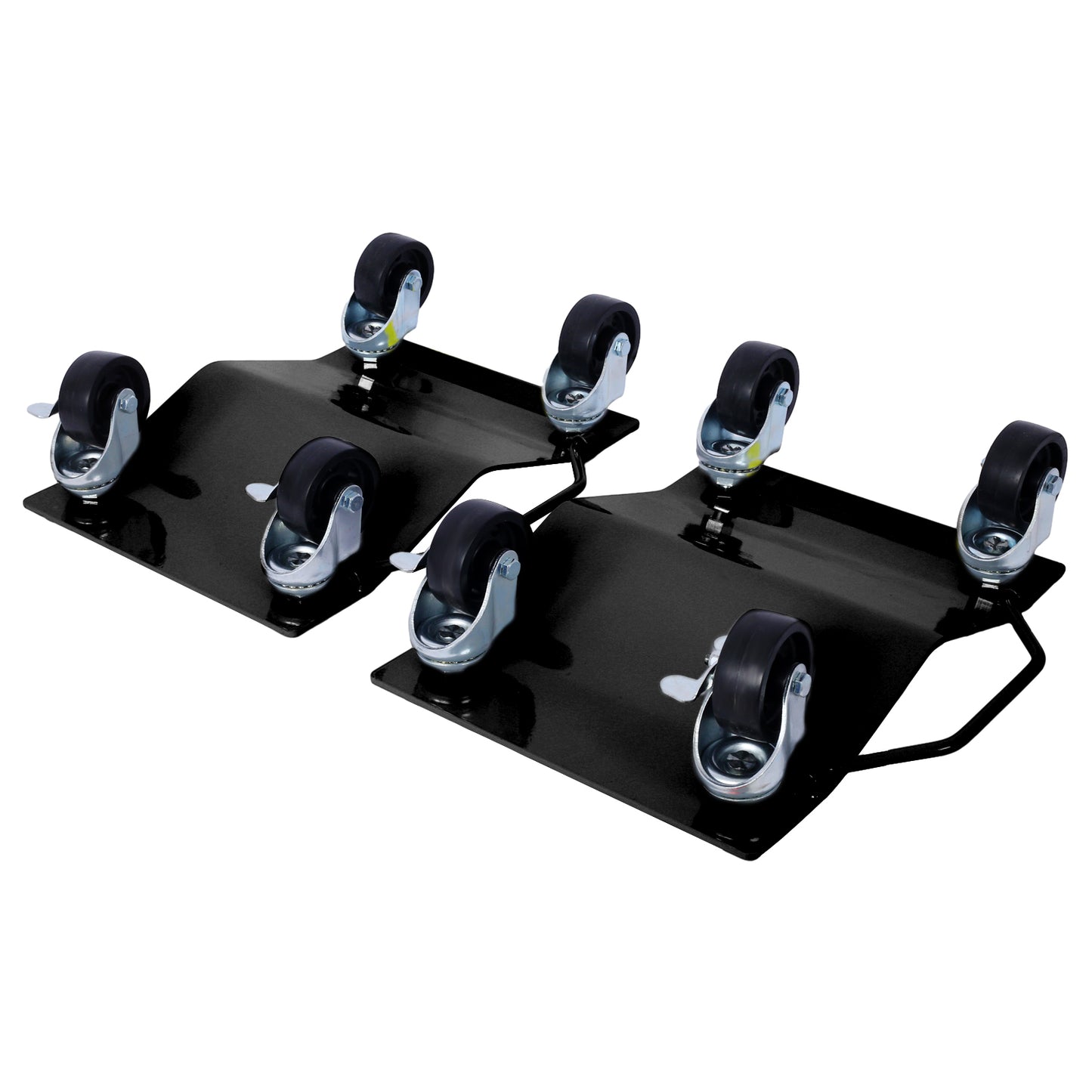 Car Dolly, Heavy Duty Wheel Dolly,4 Tire Wheel Dolly Car Stakes 6000lbs Capacity,Black